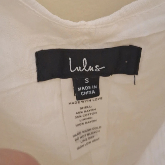 Lulus Puff sleeve  crop side zip top SZ S - Picture 9 of 10